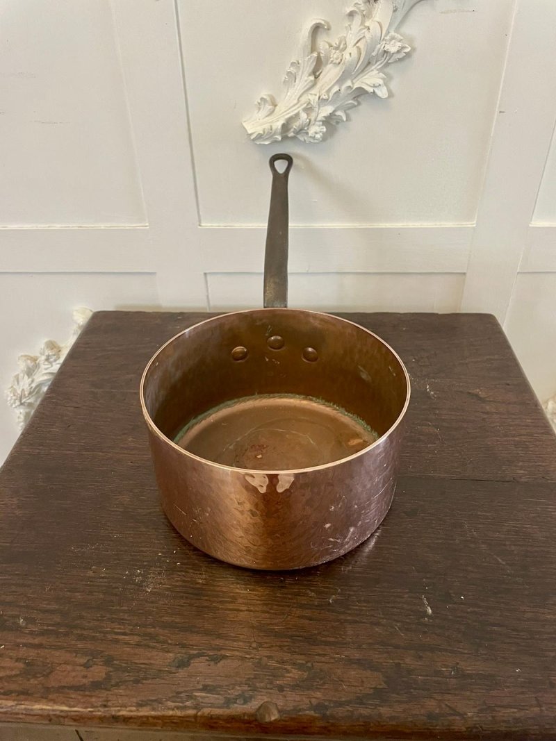 Antique 19th Century French Set of Four Copper Pans - Image 7